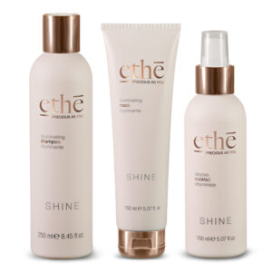 Zestaw szampon, maska i spray witaminowy Ethe Shine 250, 2 x 150 ml