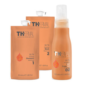 Zestaw podróżny szampon, maska, spray UV Travel Set Thermal Sun